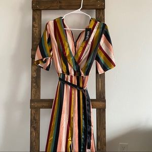 Silk multi-colored jumpsuit